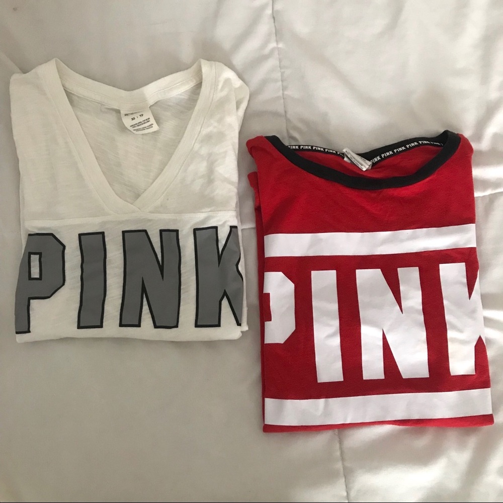 2 Pink shirts
